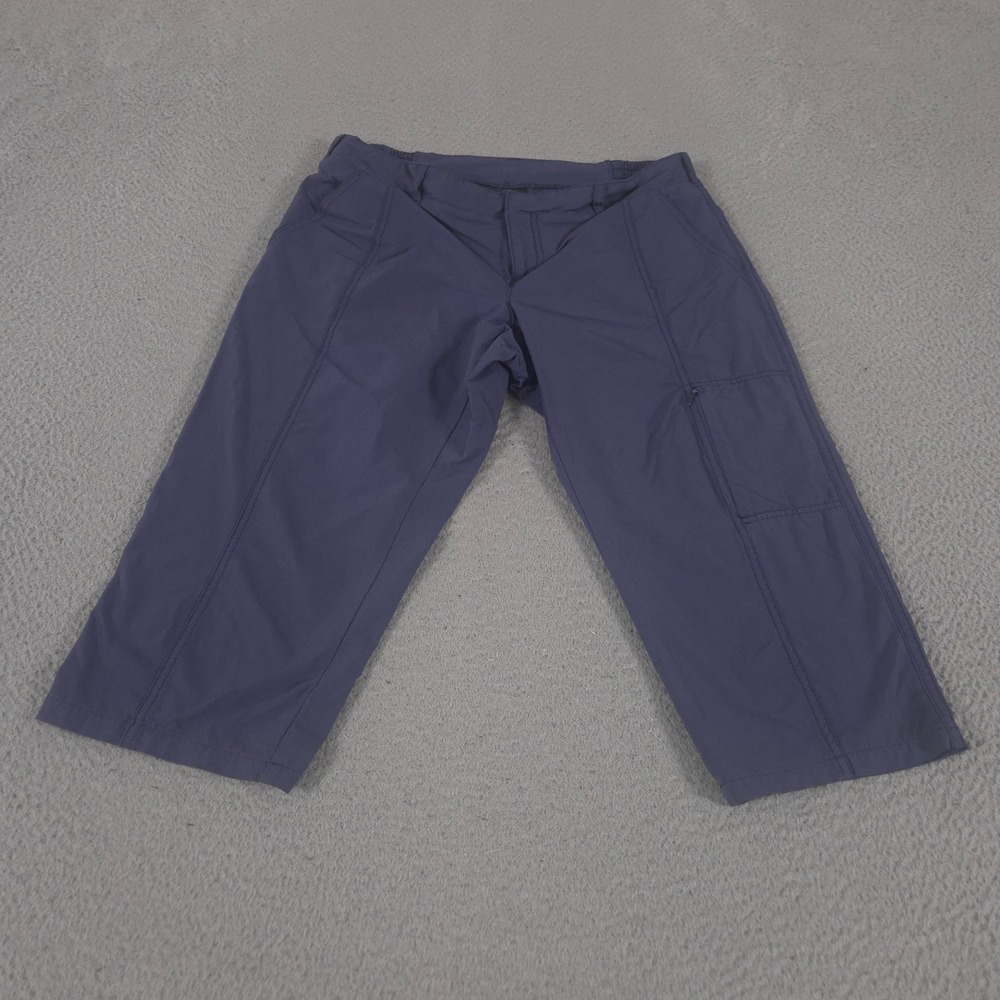Kirkland Signature Pants Womens 6 Navy Straight Leg Stretch Cargo Pocket Capris